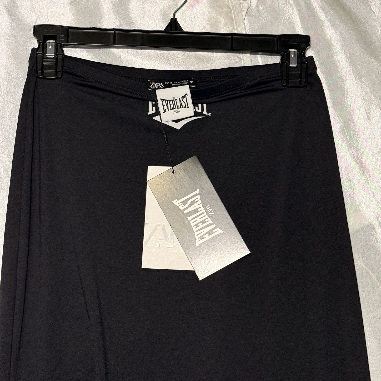 Zara+Everlast Women’s Low Rise Long Black Skirt Spandex Sz M Nwt Y2k Style — image 5 of 5